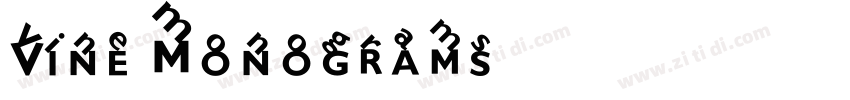 Vine Monograms字体转换
